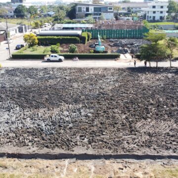 รับเหมาถมดิน พระสมุทรเจดีย์ บางเสาธง บางบ่อ